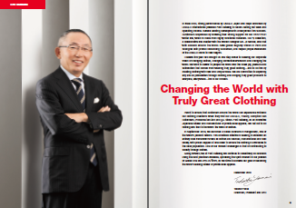Fast Retailing Annual Report 2010 inside image