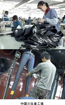 中国の生産工場