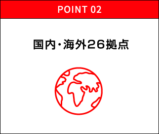 POINT02 国内・海外26拠点