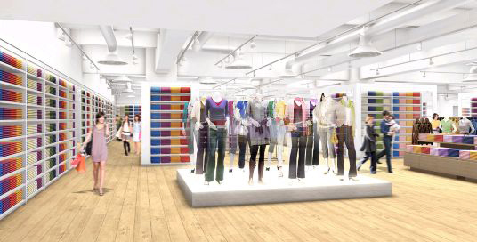 Conceptual rendering of the store