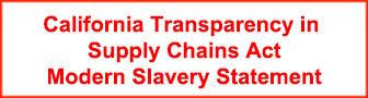 California Transparency in Supply Chains Act and Modern Slavery Statement