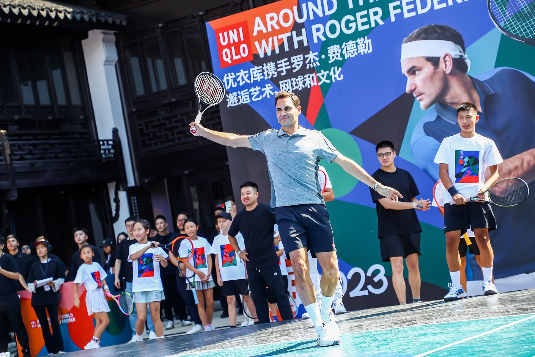 Roger Federer and UNIQLO Join Together in Shanghai to Host Latest Installment of Around the World with Roger Federer