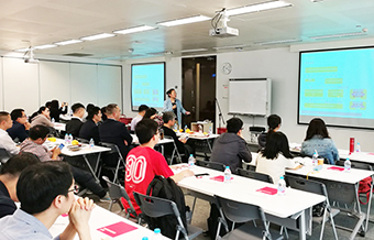 Fabric mill personnel receiving training on the Higg Index.